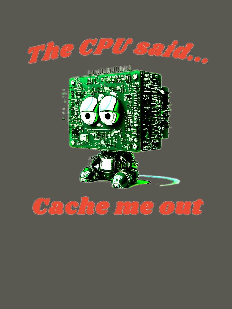 CPU, a funny computer gift, for the geek and the computer lover by PiperParrot