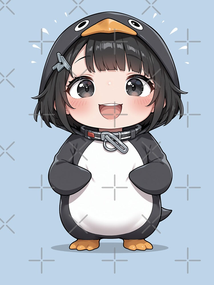 Gugugaga Penguin Girl Kawaii Chibi by Pong Lizardo