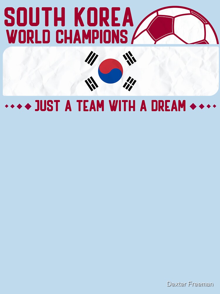South Korea Soccer Team for Football Fans and Soccer Lovers by Dexter Freeman