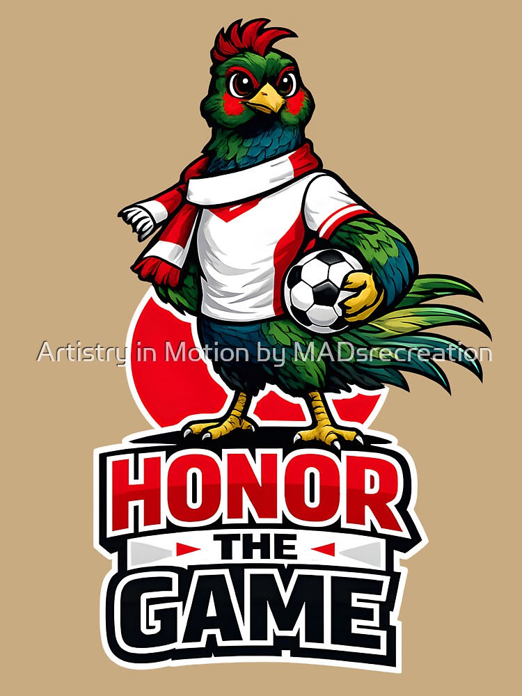 Japan Green Pheasant Soccer Mascot – Honor the Game Football Fan T-Shirt & Sticker by  Artistry in Motion by MADsrecreation