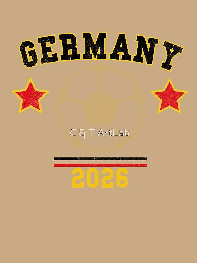 Germany 2026 — Vintage Soccer Tee by C & T ArtLab