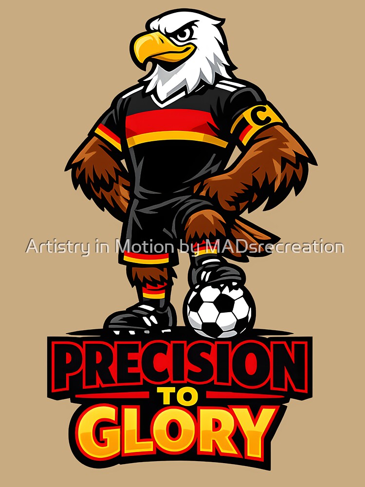 Germany Eagle Soccer Mascot – Precision to Glory Football Fan T-Shirt & Sticker by  Artistry in Motion by MADsrecreation
