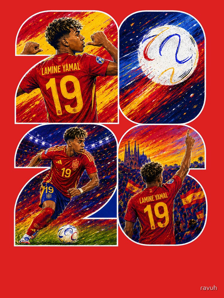 Lamine Yamal Spain 2026 Football Art Print by ravuh