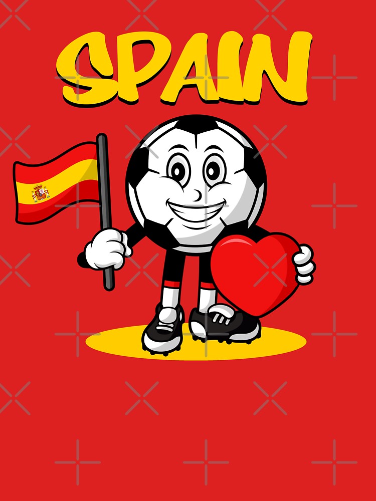 Cute Spain Football Lover Design by Salukeart