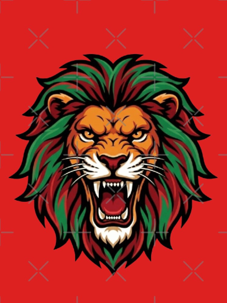Morocco Soccer Lion - Moroccan Football Fan 2026 Emblem by NewDesignFR