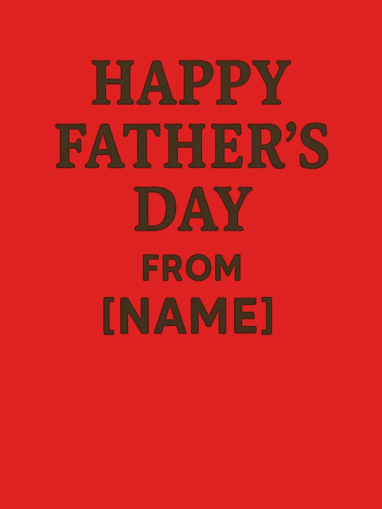 "Custom Happy Father's Day Shirt: Add Your Name" Classic T-Shirt Hoodie, Sweatshirt | PureTeeCo.com (Image 3)