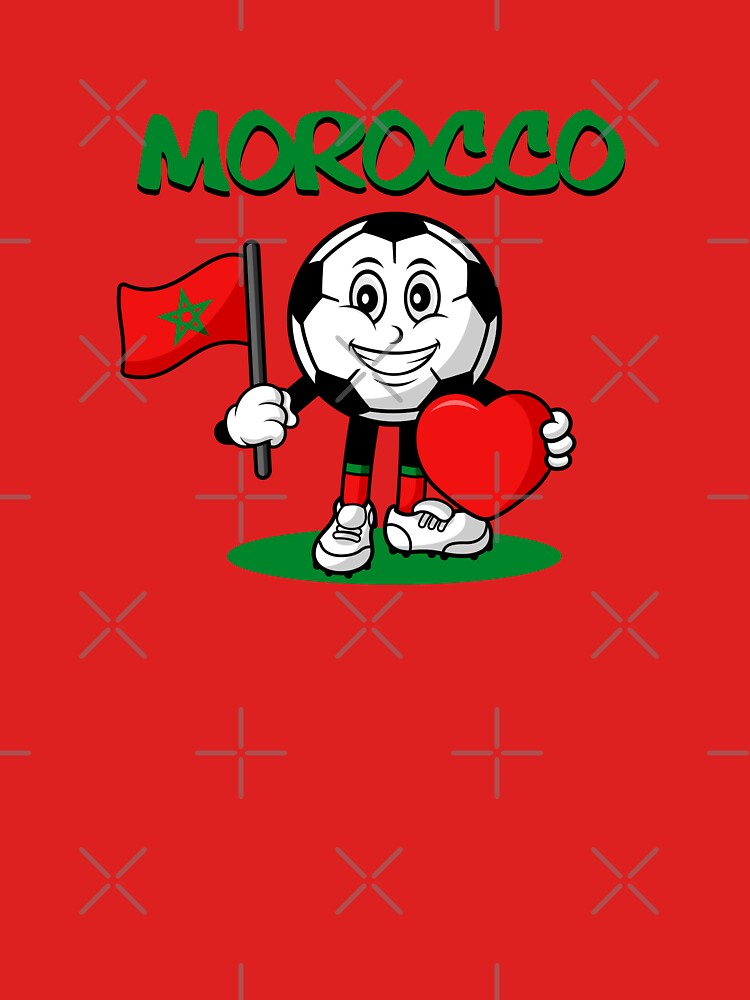 Cute Morocco Football Lover Design by Salukeart