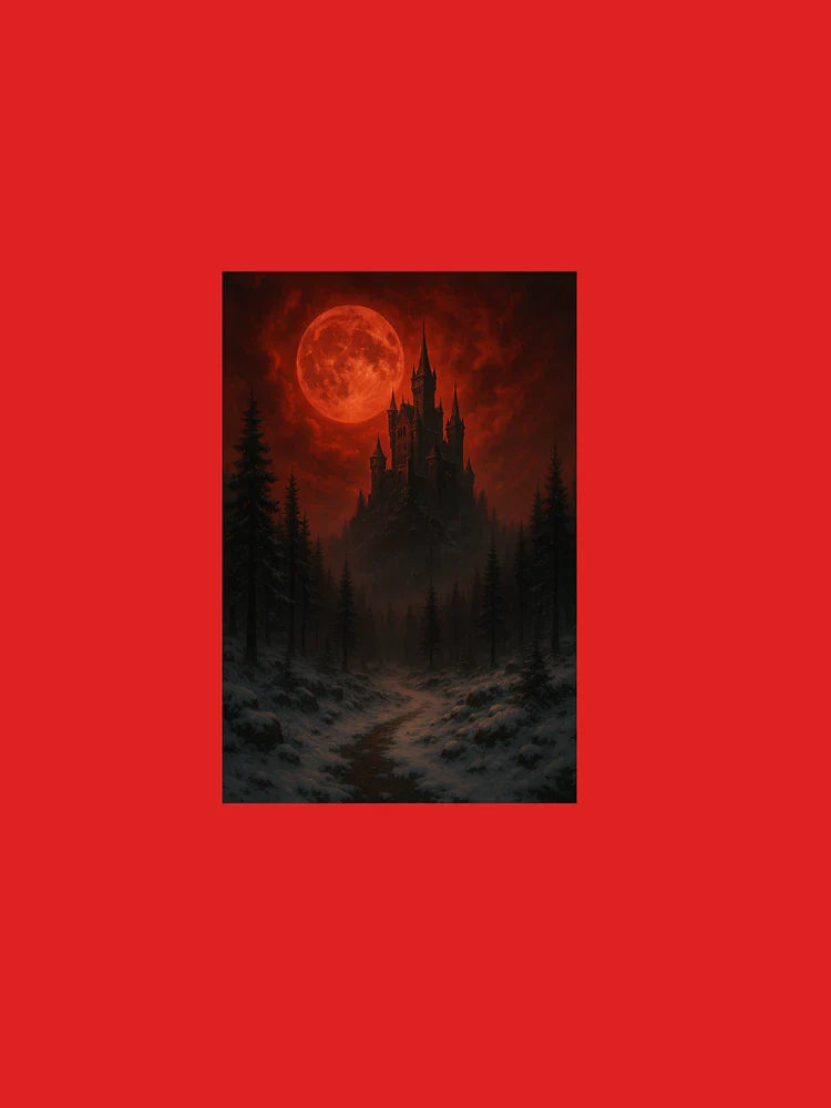 "Blood Moon Castle â€“ Snowy Gothic iPhone Wallpaper" Classic T-Shirt