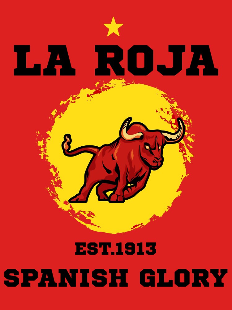 La Roja Spanish Bull Football Fan Graphic by WildTrace
