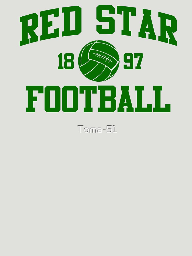 Red Star Football Athletic College Style 2 Gray by Toma-51