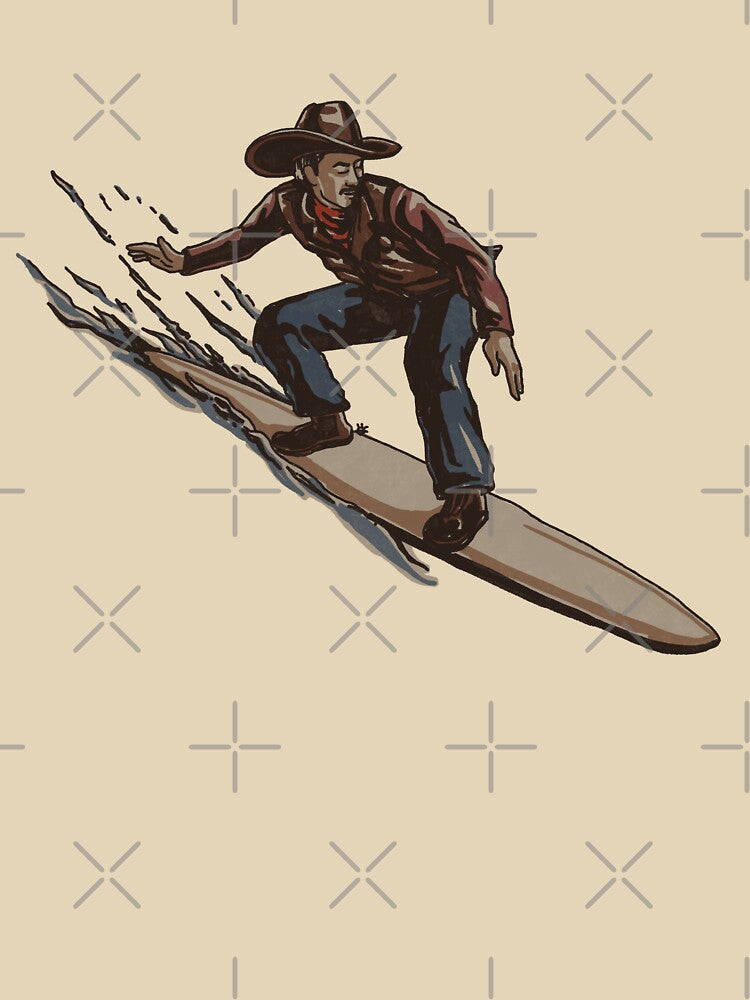 Surfing Cowboy by CleverILY