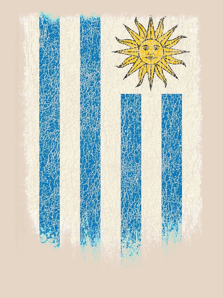Uruguayan Flag Shirt Uruguay Flag T shirt Grunge Retro Design by cgocgy