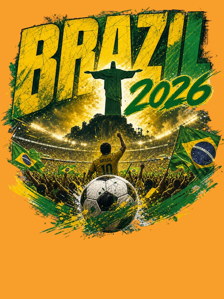 Brazil 2026 Football World Cup Glory | Seleção Fan Supporter Shirt by rushaib