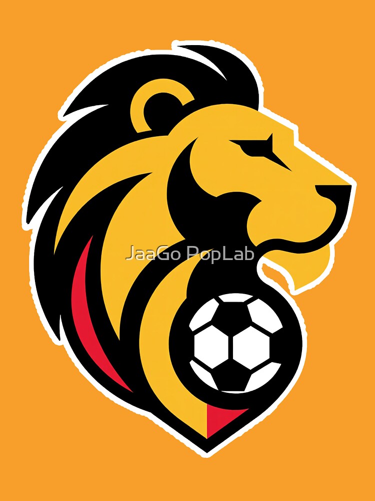 Belgian Soccer Lion Fan Logo by JaaGo PopLab
