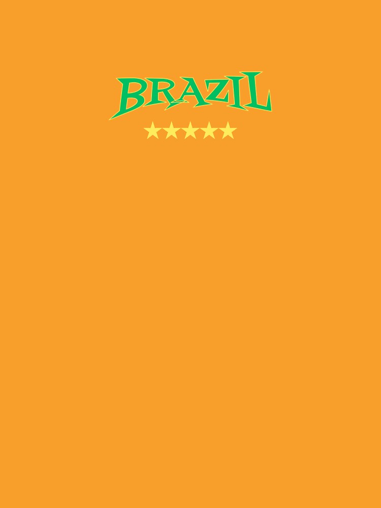 Brazil Football Gold Stars Vintage Jersey by KAWAII STUDIO NB
