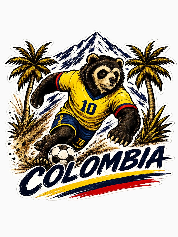 Colombia Soccer Andean Bear by filmfan42