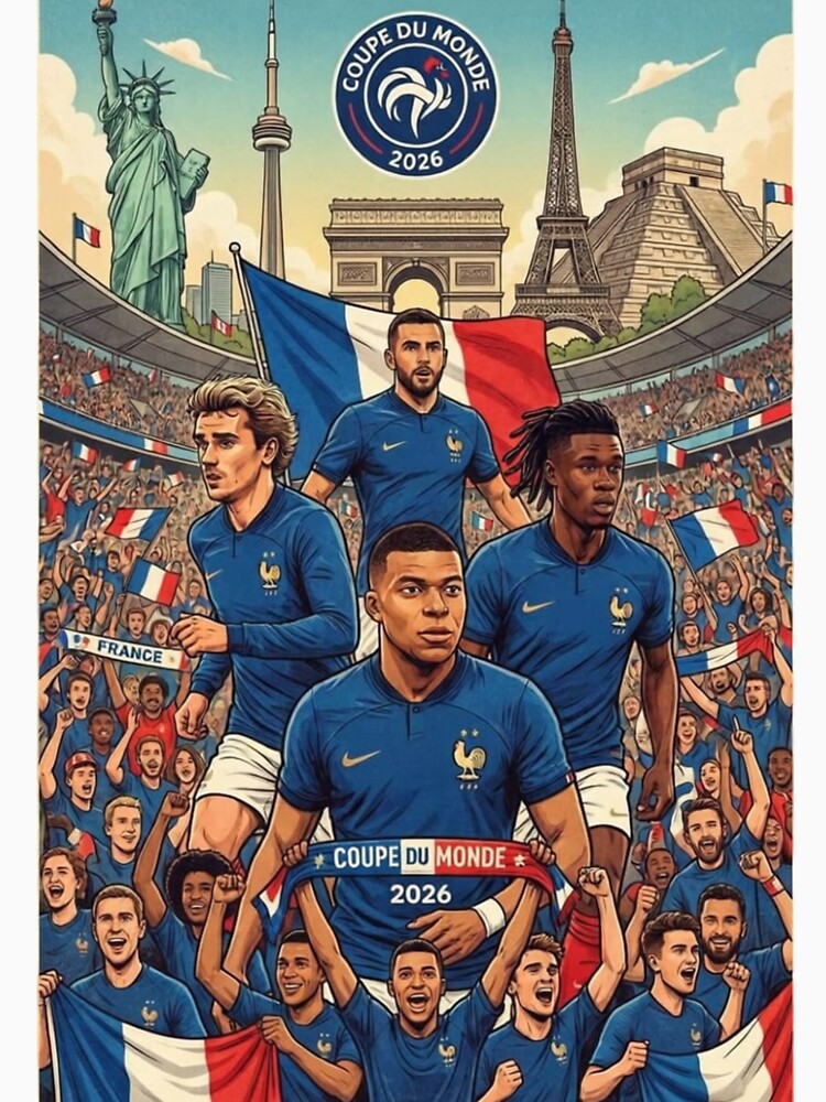 Allez Les Bleus – France World Football 2026 Fan Poster by VladisWorld