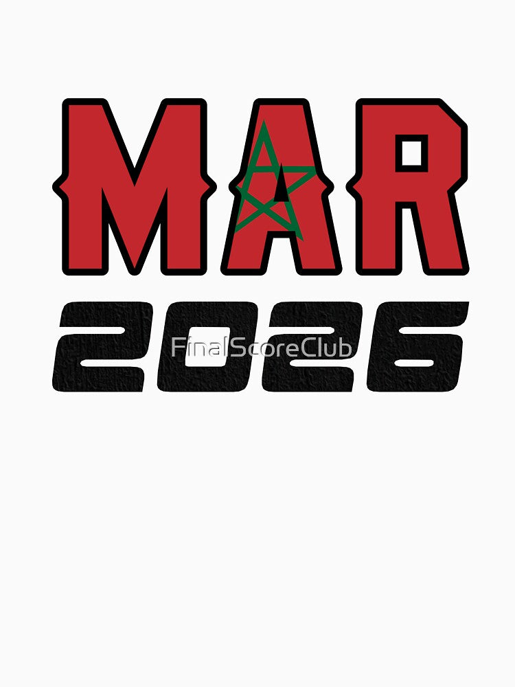 Morocco MAR 2026 Design by FinalScoreClub