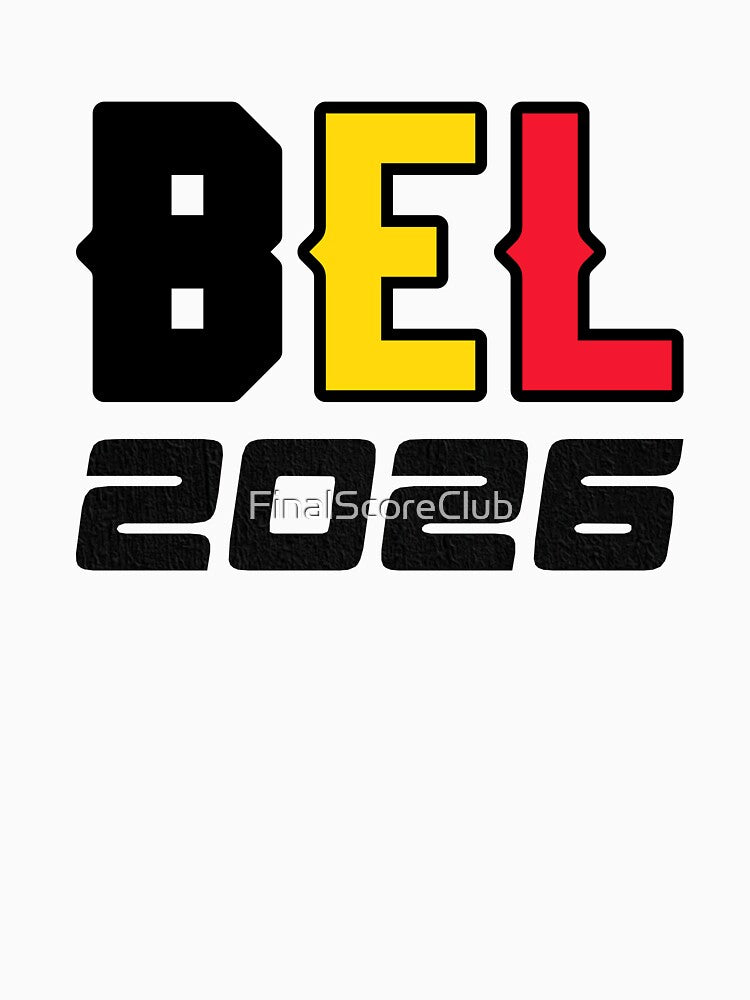 Belgium BEL 2026 Design by FinalScoreClub