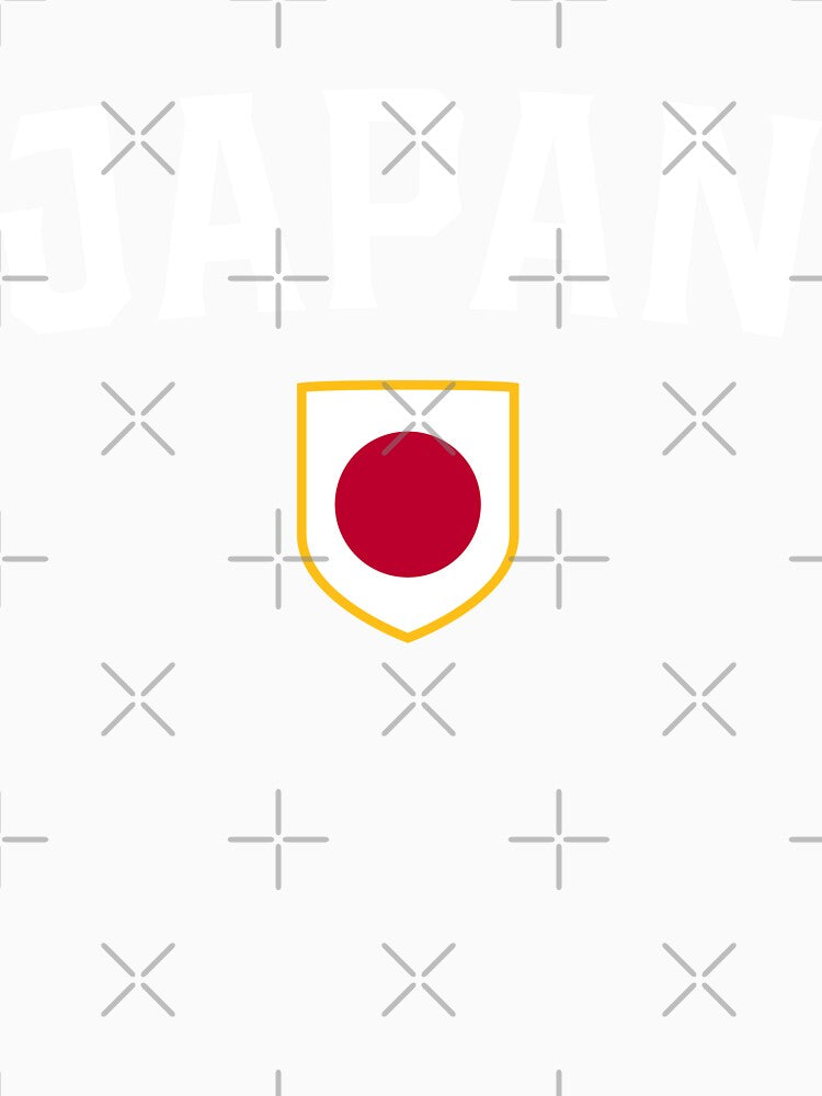 Japan Sports Fans Classic Flag Shield National Team Support by el-em-cee