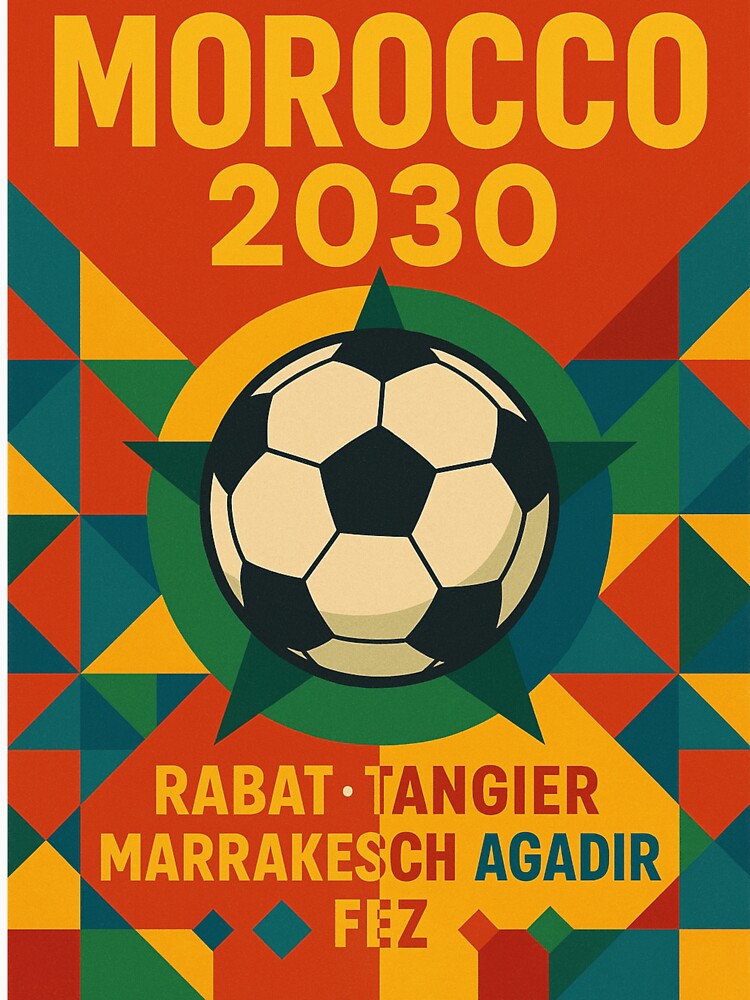 Morocco Marruecos Football World Cup 2030 by PetsSounds