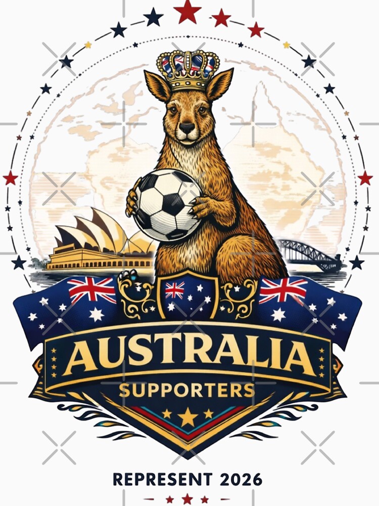 Australia Soccer Fans 2026 – Kangaroo Football Supporters Design by Inner Flame Studio