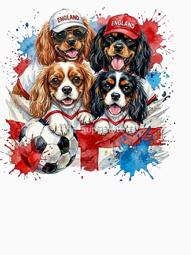 Cavalier King Charles spaniels World Cup England Suppawters by The Suppawters