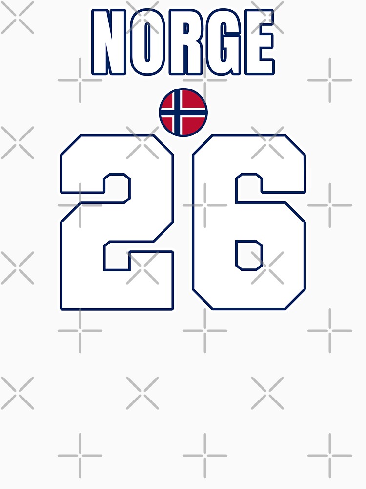 Norway 26 Football Shirt Style Design – Norway National Team Apparel by The Hairy Melon
