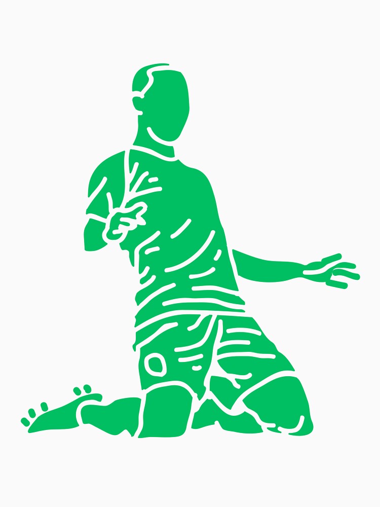 Green Celebrating Player | Player Celebration by Football Stickers World