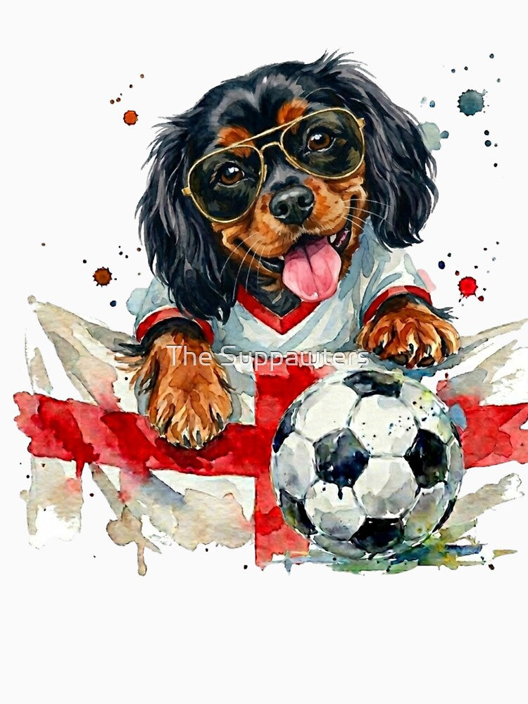 Cavalier King Charles b/t World Cup England Suppawter by The Suppawters