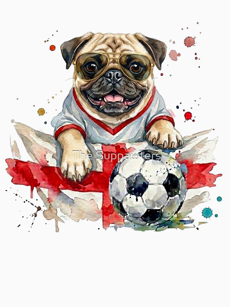 Pug World Cup England Suppawter by The Suppawters