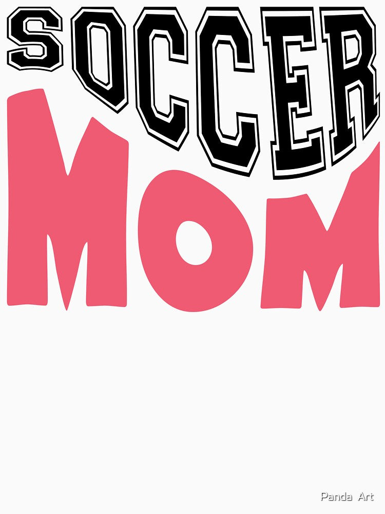 soccer mom pink and black cute gift for soccer lover by Panda  Art
