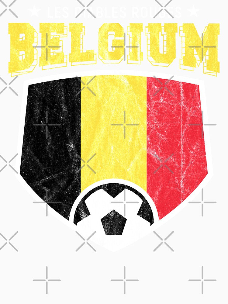 Belgium Football National Flag T Shirt World Soccer Jersey Cup by screenworks