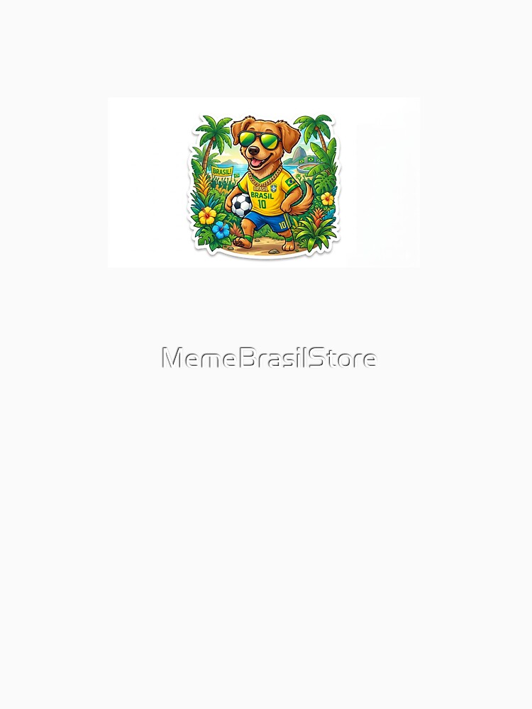 Brazil Soccer Caramel Dog Meme Sticker by MemeBrasilStore