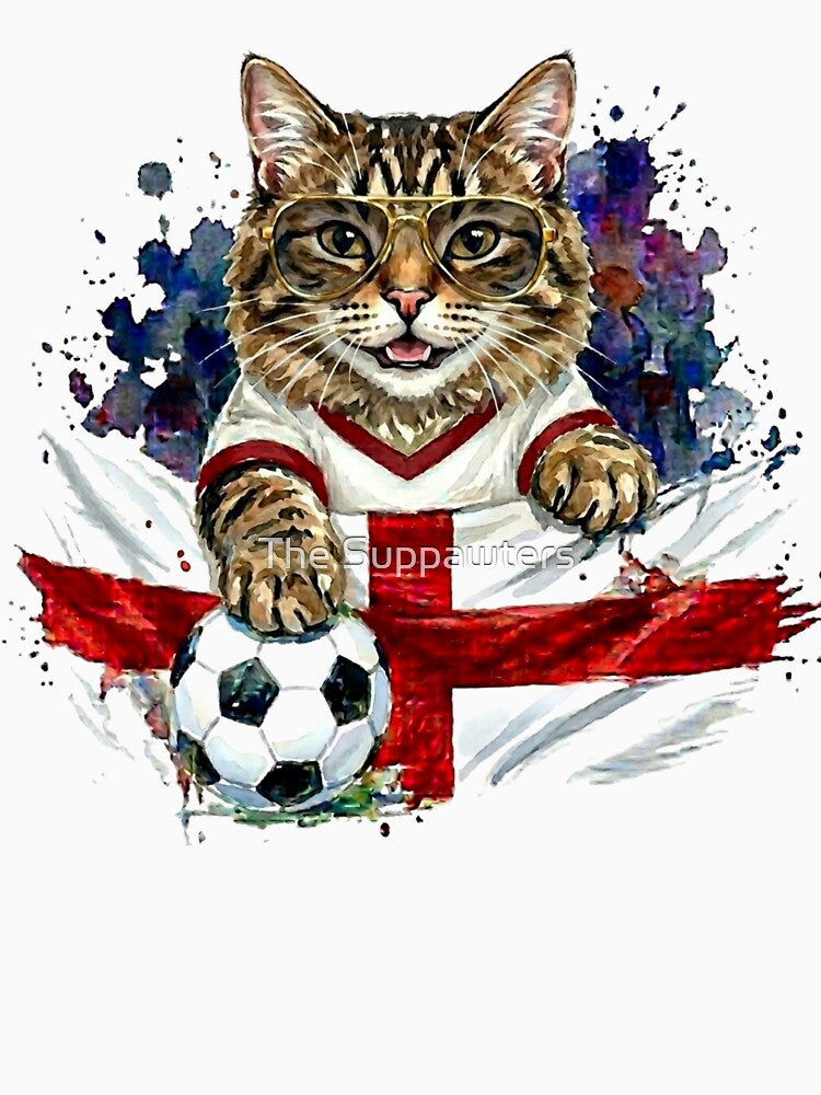 Tabby cat World Cup England Suppawter by The Suppawters