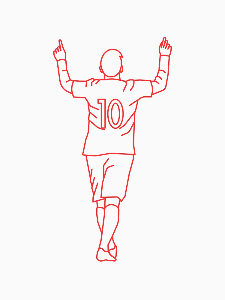 Red Number 10 |Player Celebration by Football Stickers World