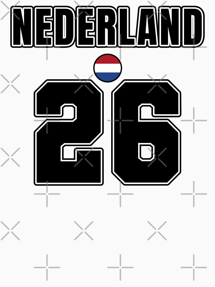 Netherlands 26 Football Shirt Style Design – Netherlands National Team Apparel by The Hairy Melon