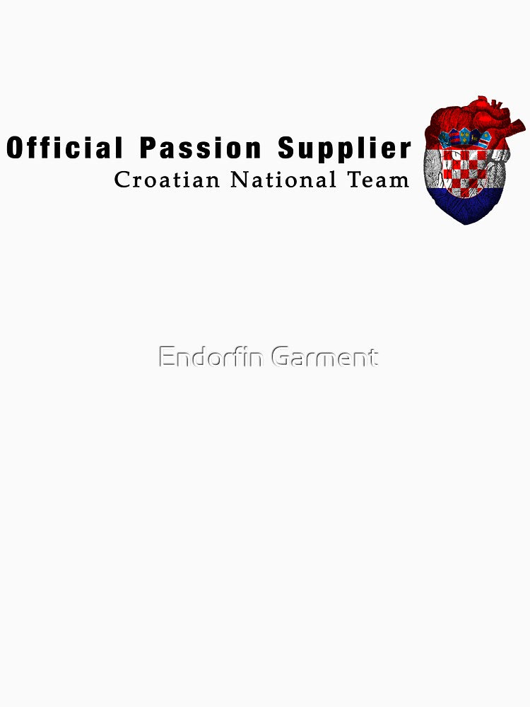 Croatia fan shirt "Passion & Heart" by Endorfin Garment