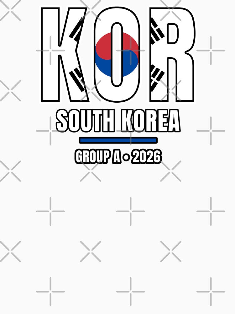 South Korea 2026 Football Shirt | KOR South Korea Soccer Fan Apparel | South Korea National Team Supporter Tee | Football 2026 Gift by The Hairy Melon