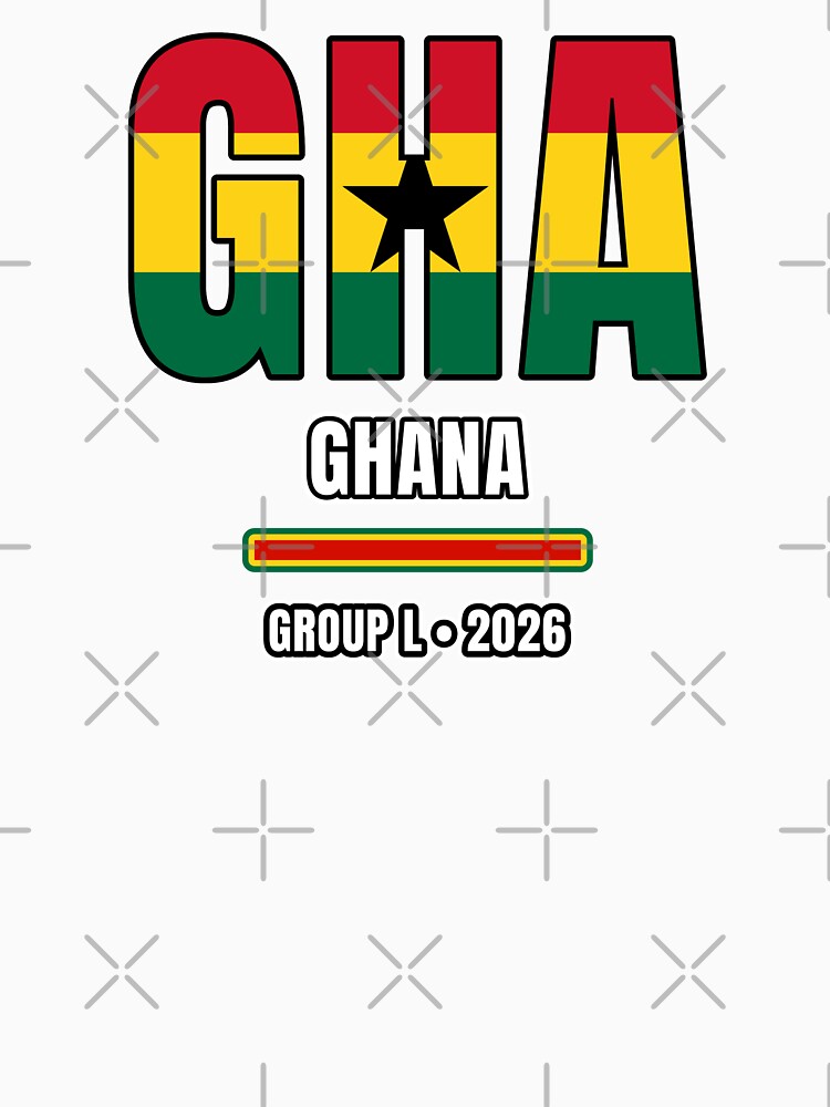 Ghana 2026 Football Shirt | GHA Ghana Soccer Fan Apparel | Ghana National Team Supporter Tee | Football 2026 Gift by The Hairy Melon