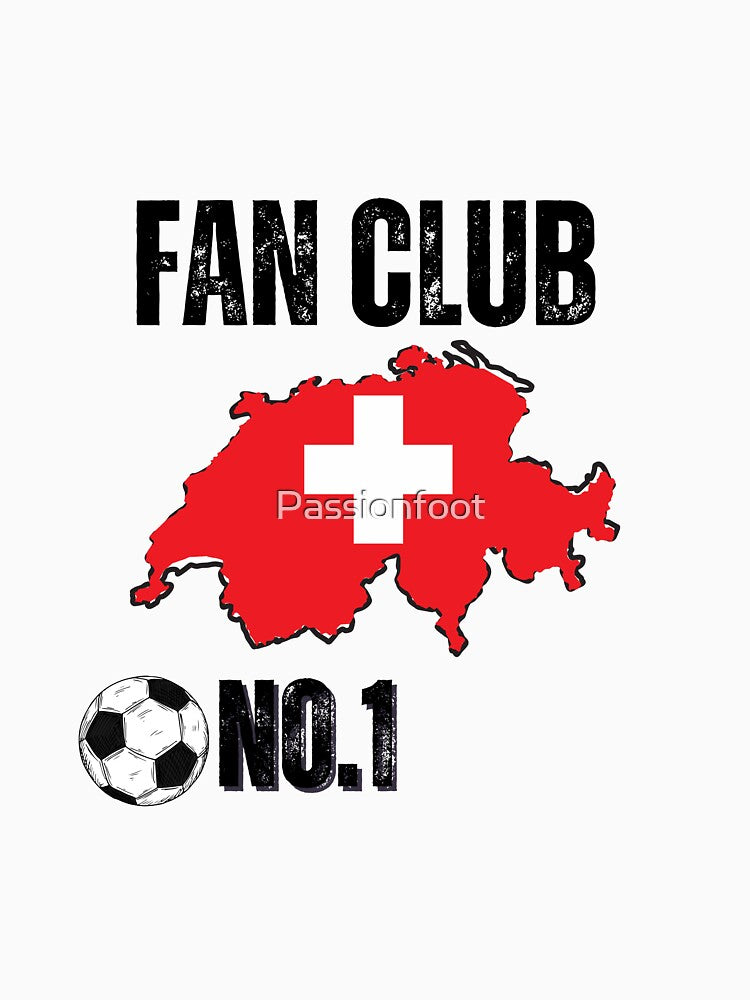 Switzerland fan club football national team number one by Passionfoot