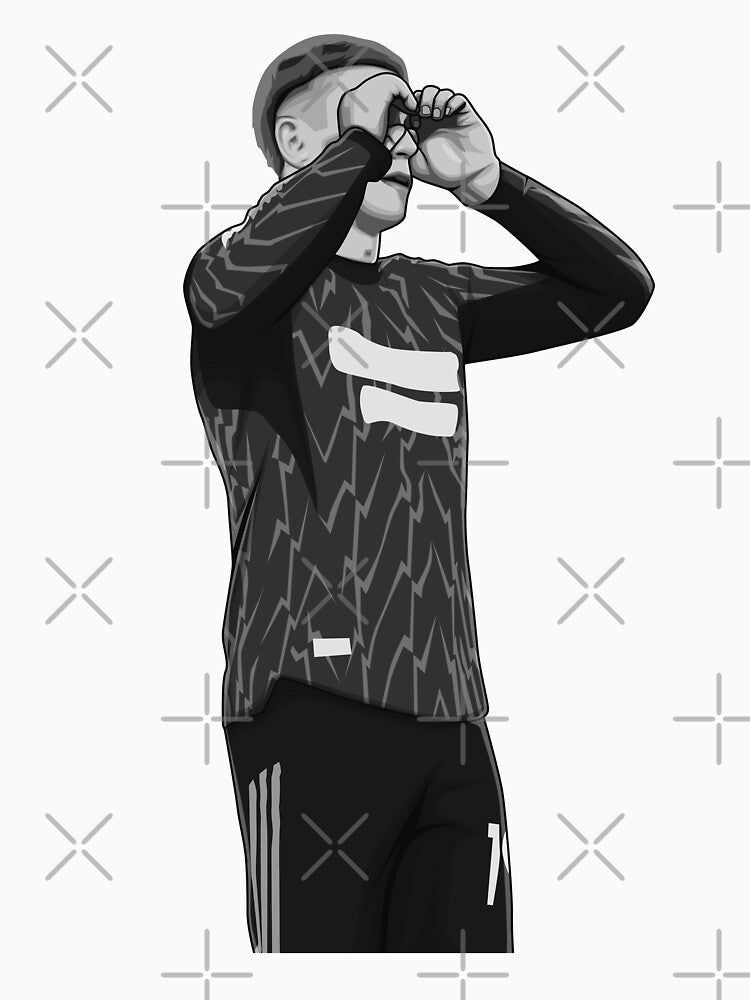 Leandro Trossard Black and White Version by Aldduardo