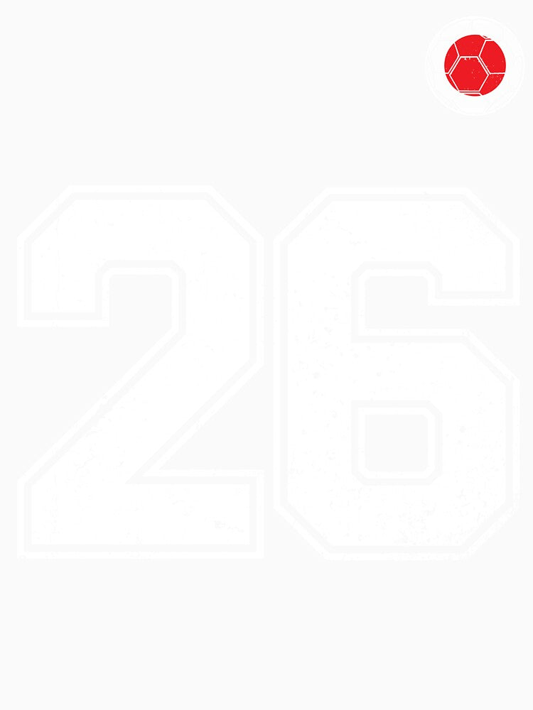 Japan Soccer Number 26 Vintage Sports Fan by LiviuGligoros