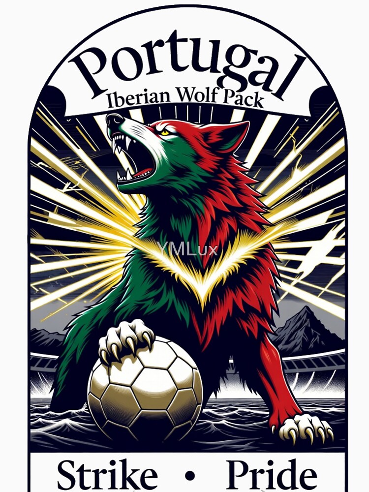 Iberian Wolf Portugal Triumph Tee, Soccer Pack Power Mug, Football Heritage Gift by YMLux
