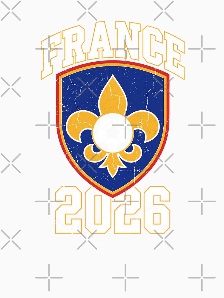 France 2026 Fleur-de-Lis Football Crest | Vintage French Soccer by Imaginationbeyond
