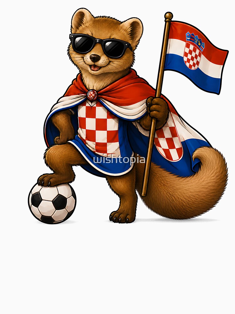 Croatia Kuna Football Fan Soccer Ball Supporter by wishtopia