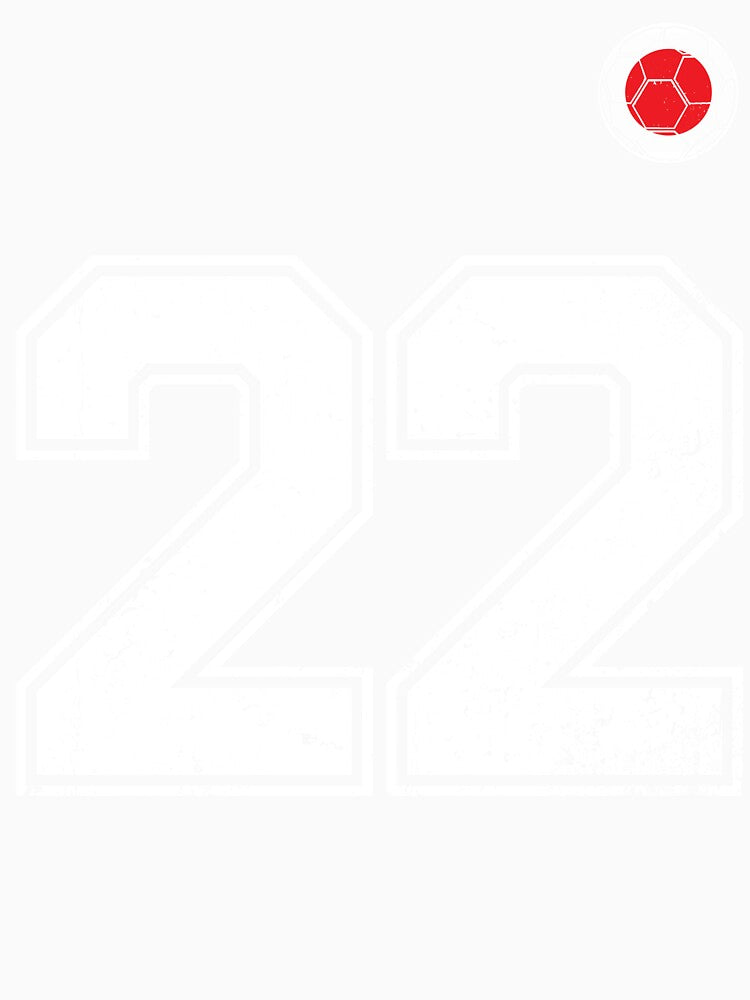Japan Soccer Number 22 Vintage Sports Fan by LiviuGligoros