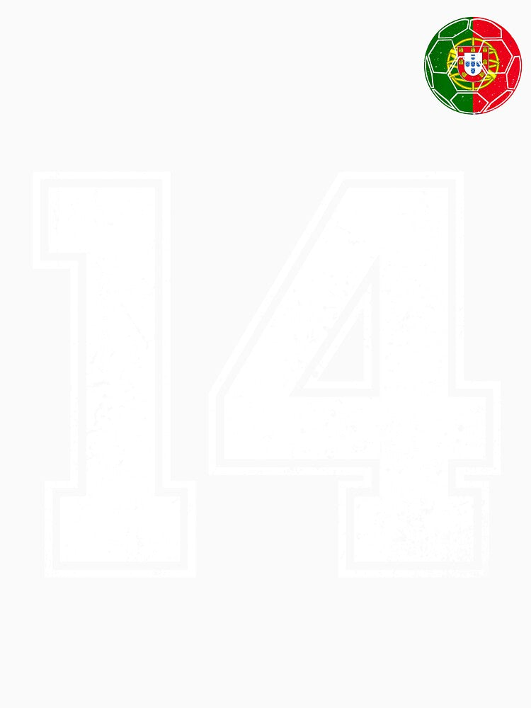 Portugal Soccer Number 14 Vintage Sports Fan by OliviaHayesArt