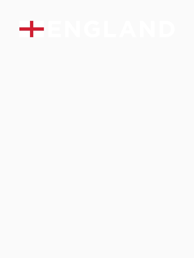 England with Small Flag (White Text on Red) by STUDIO-72