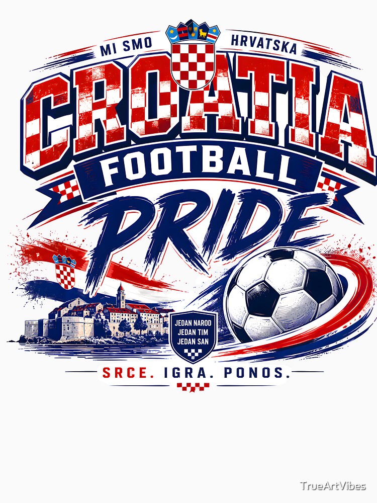 croatia team pride, world cup football, croatia soccer team, Croatia national team, Croatia sports by TrueArtVibes